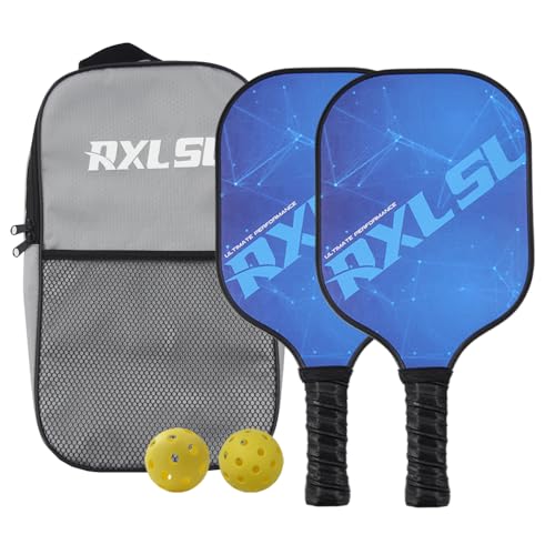 RXL SL Pickleball Paddles Schläger Set,Geeignet für fortgeschrittene Spieler,verfügbar für das Training,13 mm Dicke des Paddels Leichtgewicht Pickleball Paddel von RXL SL