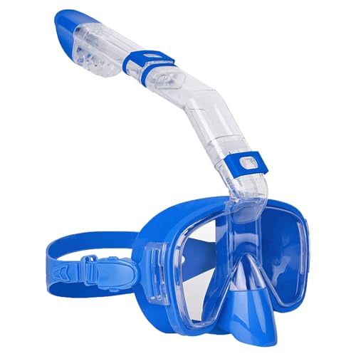 Schwimmbrille Erwachsene, Schnorchel und Anti-Leck Taucherbrille, Schnorchelset Maske für Erwachsene Jungen Mädchen -Blue||L von RYNDEX