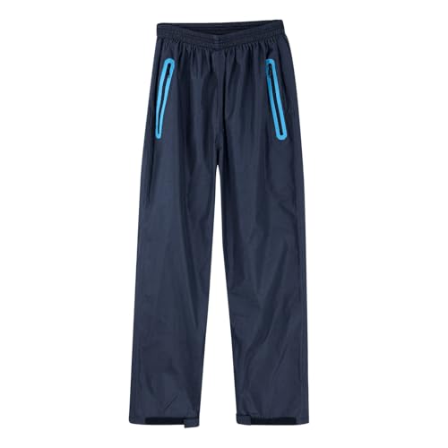 Regenhose Regen Überziehhose Herren Regenschutz Wasserdicht Fahrradhose Matschhose Fahrrad Überhose Regenbekleidung Wasserfeste Hose wasserdichte Rain Pants Gefüttert Rad Beine Hosen von RYTEJFES