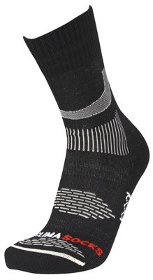 Rywan Bi-Climasocks Hiking Wandersocken mit Blasenschutz und extra Klimazonen, anatomischer Fersenform,weichem atmungsaktivem Coolmax Material, robusten Dryran Mikrofasern und extra flacher Zehennaht (Schwarz, EU 44-46 / UK 9.5-11) von RYWAN