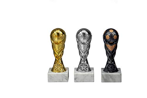 RaRu 3er-Serie Fussball-Pokale mit Ihrer Wunschgravur von RaRu