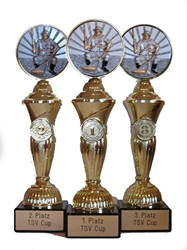 RaRu Angler-Pokale (3er-Serie) mit Wunschgravur von RaRu