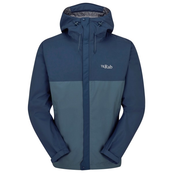 Rab - Downpour Eco Jacket - Regenjacke Gr M blau von Rab