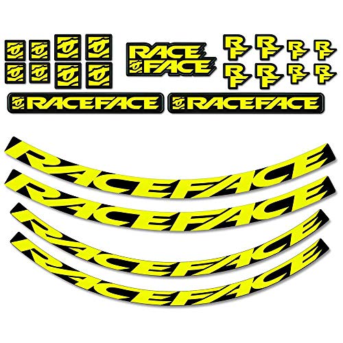 Kit-Aufkleber – mittel – fluoreszierendes Gelb von RACE FACE