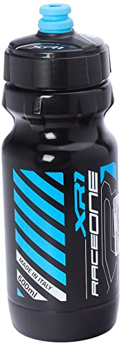 Raceone Radfahren Trinkflasche, Schwarz/Blau, 600 ml von RaceOne