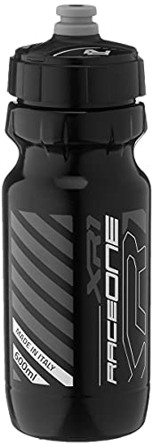 RaceOne Trinkflasche XR1, Schwarz/Weiß, 600 ml von RaceOne