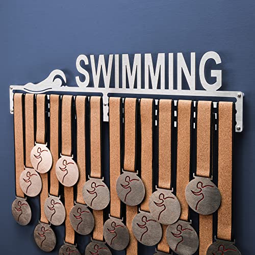 Schwimmen Medaillenaufhänger - Swimming Medal Holder Rack - Schwimmsport medaillen-Display (450 mm) von Qthrone