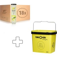 Racket Roots 18x 4er Dose Club Tennisball plus Balleimer Racket Roots 18x 4er Dose Club Tennisball plus Balleimer von Racket Roots