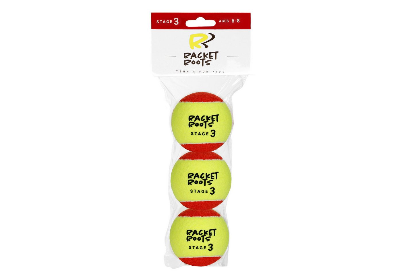 Racket Roots Tennisball RR Stage3 - 3 Tennisbälle - Play and Stay Ball - (3er Beutel) von Racket Roots