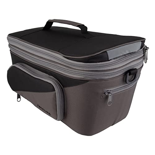 Racktime Unisex – Erwachsene System Talis Plus 2.0 Gepäckträgertaschen, Schwarz/Grau, One Size, 0900-201, Einheitsgröße von Racktime