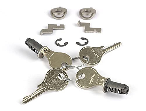 Racktime Unisex – Erwachsene RT Secureit Sidebag Pair, Silber, 2er Set / 4 Schlüssel von Racktime