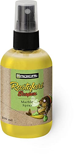 Radical Qualitäts Rastafari Scopex Marble Spray Zubehör für Boilies und Karpfen Angelköder, Beige, 100ml von Radical