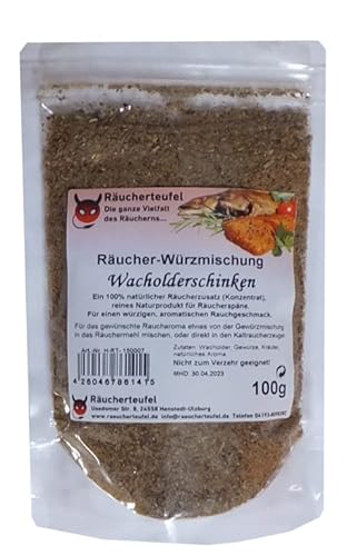 Kalträucherzusatz (Gewürze) für Wacholderschinken 100g, Räucherzusatz von Räucherteufel