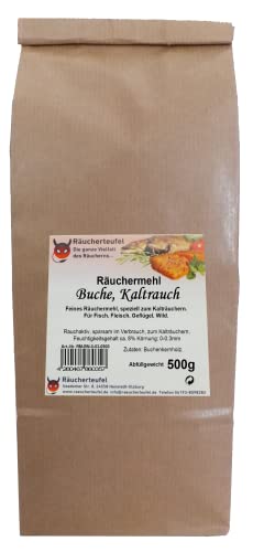 Räucherteufel Kalträuchermehl-Buche, Körnung 0-3mm, 500g von Räucherteufel