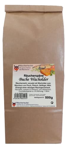 Räucherteufel Räuchermehl, Buchenmehl-Wacholder 1-3mm, 500g Räucherteufel Räuchermehl, Buchenmehl-Wacholder 1-3mm, 500g von Räucherteufel