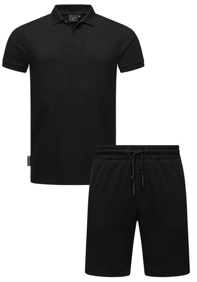 Ragwear Poloshirt Set Porpi (2-tlg) Modisches Herren Set aus Hemd und kurzer Hose von Ragwear
