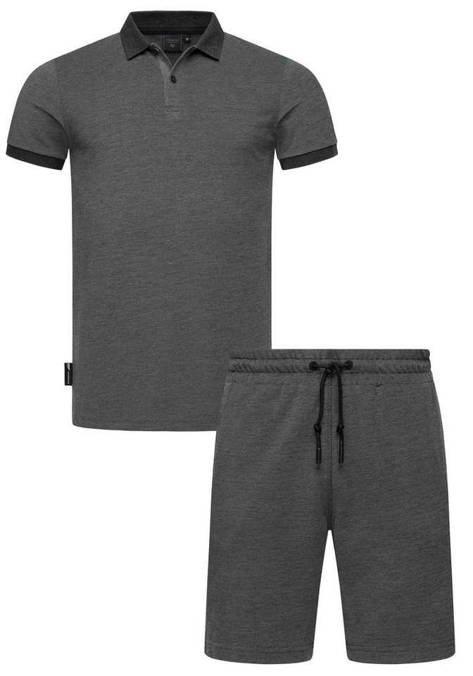 Ragwear Poloshirt Set Porpi (2-tlg) Modisches Herren Set aus Hemd und kurzer Hose von Ragwear