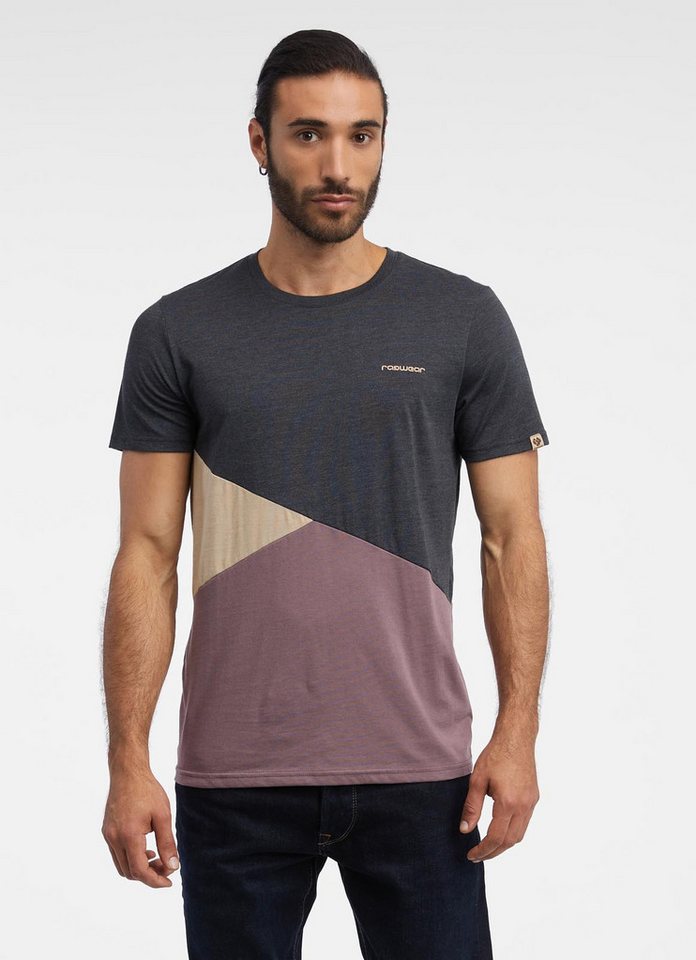 Ragwear T-Shirt - Basic T-Shirt - Colour Block Design - Kurzarm Shirt KERYAN von Ragwear