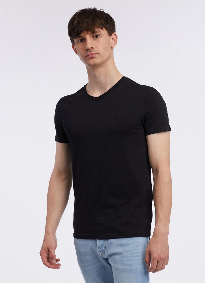 Ragwear T-Shirt - Kurzarm Shirt einfarbig mit V-Ausschnitt - VENIE CORE von Ragwear
