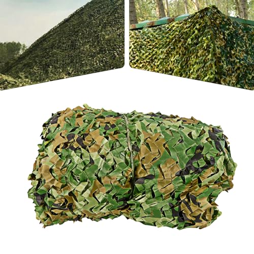 Tarnnetz Camouflage Netz 600x400x0.5cm Groß Tarnnetz für Waldlandschaft Deko Outdoor Sichtschutz Camping Hohe Temperaturbeständigkeit von RainWeel