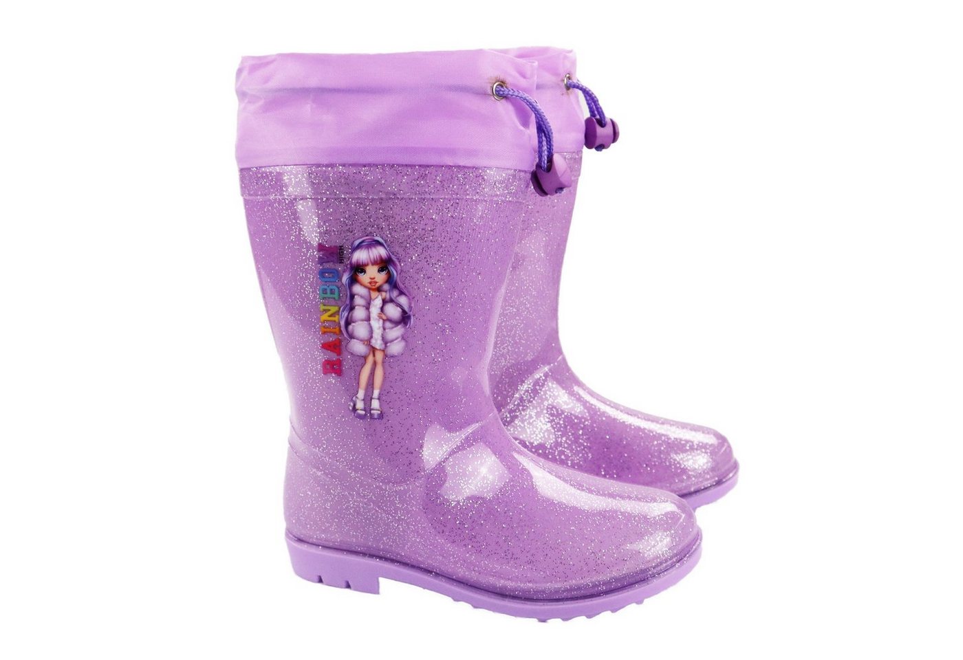 Rainbow High Rainbow High Kinder Mädchen Stiefel Regenstiefel Gummistiefel Gr. 25 bis 34 von Rainbow High