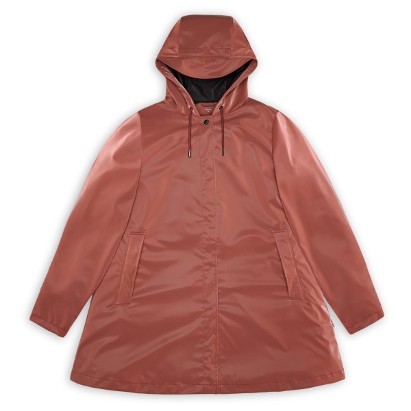 Rains - Women's A-Line W Jacket W3 - Regenjacke Gr M rot von Rains