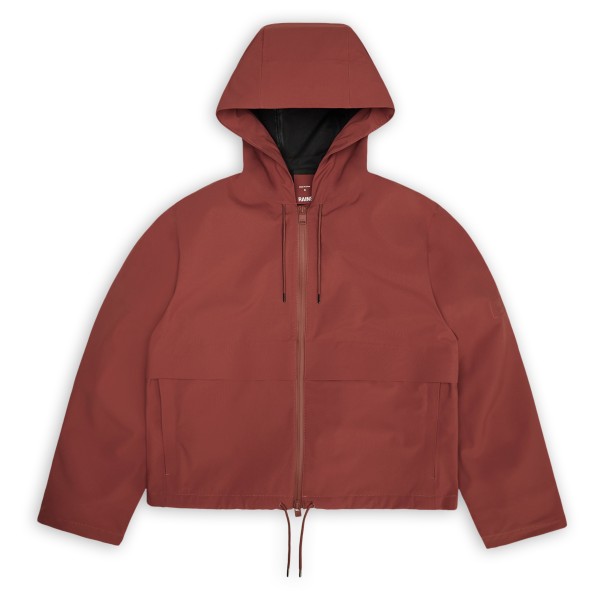 Rains - Women's Suva Hardshell Short String W Jacket - Regenjacke Gr XS rot von Rains