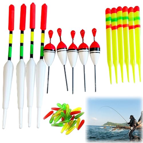 Angelset inkl,Angelzubehör,Angelzubehör Set,Angelrute Anfänger Komplettset,Fishing Accessories,Knicklichtposen Schwimmer,Fishing Posen Set,Angeln Angel-Posen,Teleskoprute und Angelspule Angeln von Rakiuty