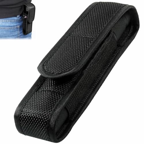 Taktische Taschenlampe Tasche Holster,Taschenlampenhalter,Taschenlampen Tasche,Taschenlampe Tasche Gürtel,14cm Taschenlampe Holster,für Outdoor Jagd Camping Wandern,Schwarz von Rakiuty