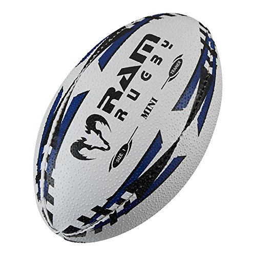 Ram, Mini-Rugbyball – Luftgefüllt, Blau – Spaß-Rugbyball von RAM Rugby