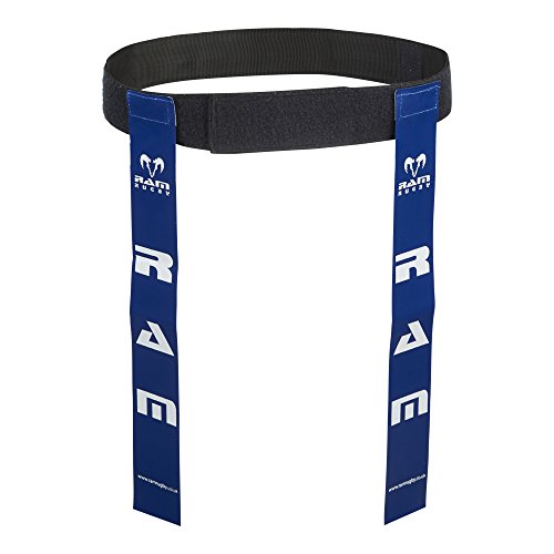 Ram Gürtel mit Markierungsfähnchen für Rugby, 10 Gürtel & 20 Streifen, erhältlich in 6 Farben und 2 Größen, blau von RAM