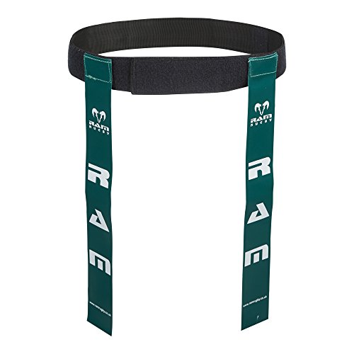 Ram Gürtel mit Markierungsfähnchen für Rugby, 10 Gürtel & 20 Streifen, erhältlich in 6 Farben und 2 Größen, grün von RAM