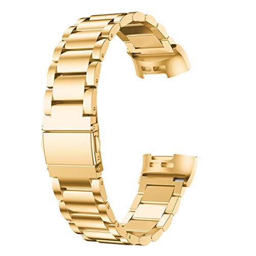 Rameng Uhrenarmband, 22/20/18/16/14°mm, Magnetverschluss mit Schnalle, Milanaise, Edelstahl, für Smartwatch und klassische Armbanduhren, gold, 18mm von Rameng