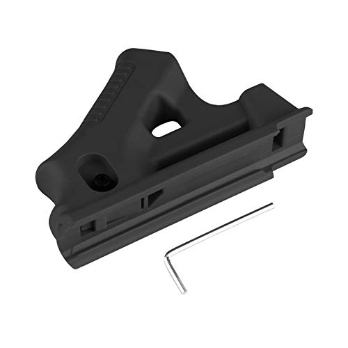 Ranstac Airsoft FrontGriff Foregrip Nylon Abgewinkelter Griff Angled Fore Grip Griffe für 20mm Picatinny Schiene Montage WB0101 (Kurzes Handgriff Schwarz) von Ranstac