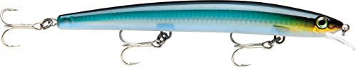 Rapala - MaxRap Angelköder - Angelzubehör mit aerodynamischem Profil - Salzwasser Spinnköder - Lauftiefe 0,3-0,9m - Fischköder 13cm, 15g - Hergestellt in Estland - Flake Blue von Rapala