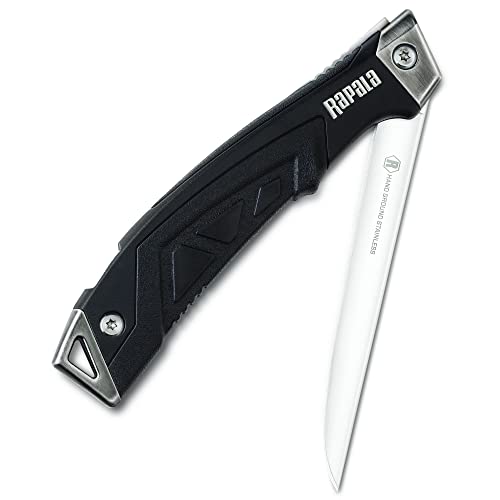 Rapala Fillet Knife Folding 12,5cm - klappbares Filletiermesser, Angelmesser, Fischmesser, Messer zum Filetieren von Rapala