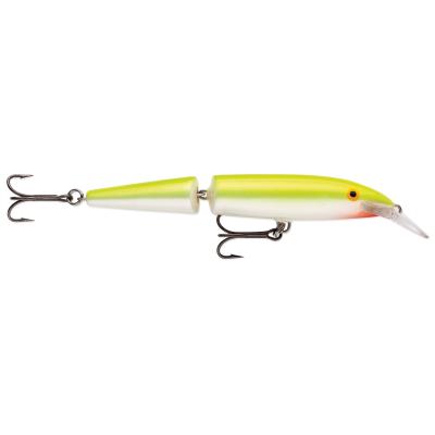 Rapala Jointed Floating 13cm Silver Fluorescent Chartreuse 1,20-4,20 m von Rapala