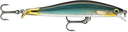 Rapala - Ripstop Angelköder - Angelzubehör mit Zweiteiliger Tauchschaufel - Süßwasser Spinnköder - Lauftiefe 0,9 bis 1,2m - Fischköder 9cm, 7g - Hergestellt in Estland - Carbon von Rapala