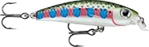 Rapala - Ultra Light Minnow Angelköder - Angelköder mit Spezieller Tauchschaufel - Süßwasser Spinnköder - Lauftiefe 0,6-0,9m - Fischköder 4cm, 3g - Hergestellt in Estland - Rainbow Trout von Rapala