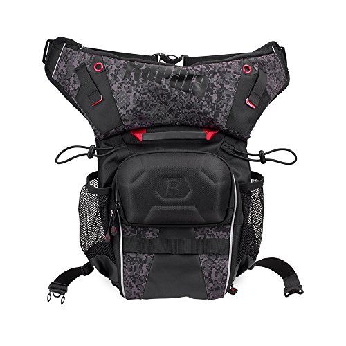 Rapala Unisex-Adult Angeltasche Urban Hip Pack-9L Hüfttasche-Organizer zum Angeln-Für Angelzubehör-Viele Fächer und Haken Tasche, Tarnfarben Schwarz, Einzigartig von Rapala