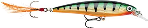 Rapala - X-Rap Angelköder - Angelzubehör mit 3D-Profil - Süßwasser Spinnköder - Schwanzfedern für zusätzliche Reize - Lauftiefe 0.9-1.5m - Fischköder 8cm, 7g - Hergestellt in Estland - Legendary Perch von Rapala