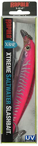 Rapala Unisex-Adult X-Rap Saltwater Angelköder-Angelzubehör für große Raubfische-Salzwasser-Köder für alle Fischarten Locken, Hot Pink UV, 10cm von Rapala