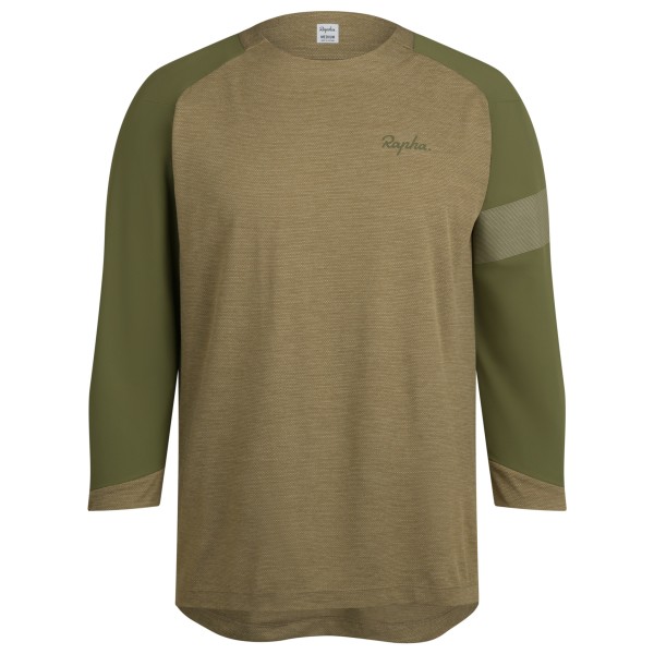 Rapha - Trail 3/4 Sleeve Jersey - Radtrikot Gr L oliv/beige von Rapha