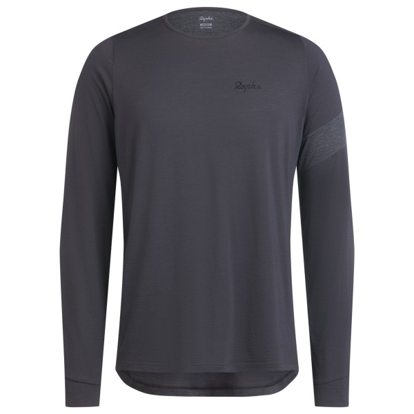 Rapha - Trail Merino Long Sleeve T-Shirt - Radtrikot Gr L;M;S;XL;XXL grau von Rapha