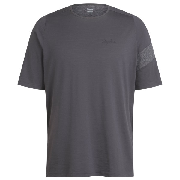 Rapha - Trail Merino Short Sleeve T-Shirt - Radtrikot Gr M blau/grau von Rapha