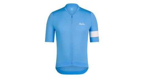 rapha core lightweight jersey kurzarm trikot blau weis herren von Rapha
