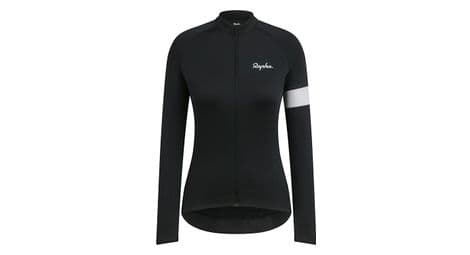 rapha core long  p sleeve jersey  p schwarz   weis damen von Rapha