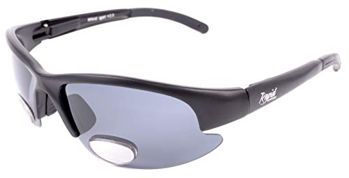 Rapid Eyewear Damen und Herren BIFOKALE SPORTBRILLE POLARISIERTE 2,0. Sport Sonnenbrille für Golf, Angeln, Radfahren, Fahren usw. UV400 Schutz von Rapid Eyewear