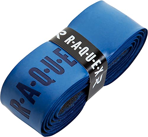 Raquex Enhance Ersatz-Griffband: Griffband geeignet für Tennis-, Badminton- und Squashschläger. 13 Farben. Hochwertiges, selbsthaftendes Griffband für Tennisschläger (Blau, 1 Griffband) von Raquex