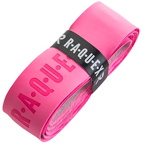 Raquex Enhance Ersatz-Griffband: Griffband geeignet für Tennis-, Badminton- und Squashschläger. 13 Farben. Hochwertiges, selbsthaftendes Griffband für Tennisschläger (Rose, 1 Griffband) von Raquex